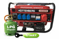 Huttenberg H8500W Generator – Dual Fuel (Benzine & LPG) – 2200W / 2500W Piek