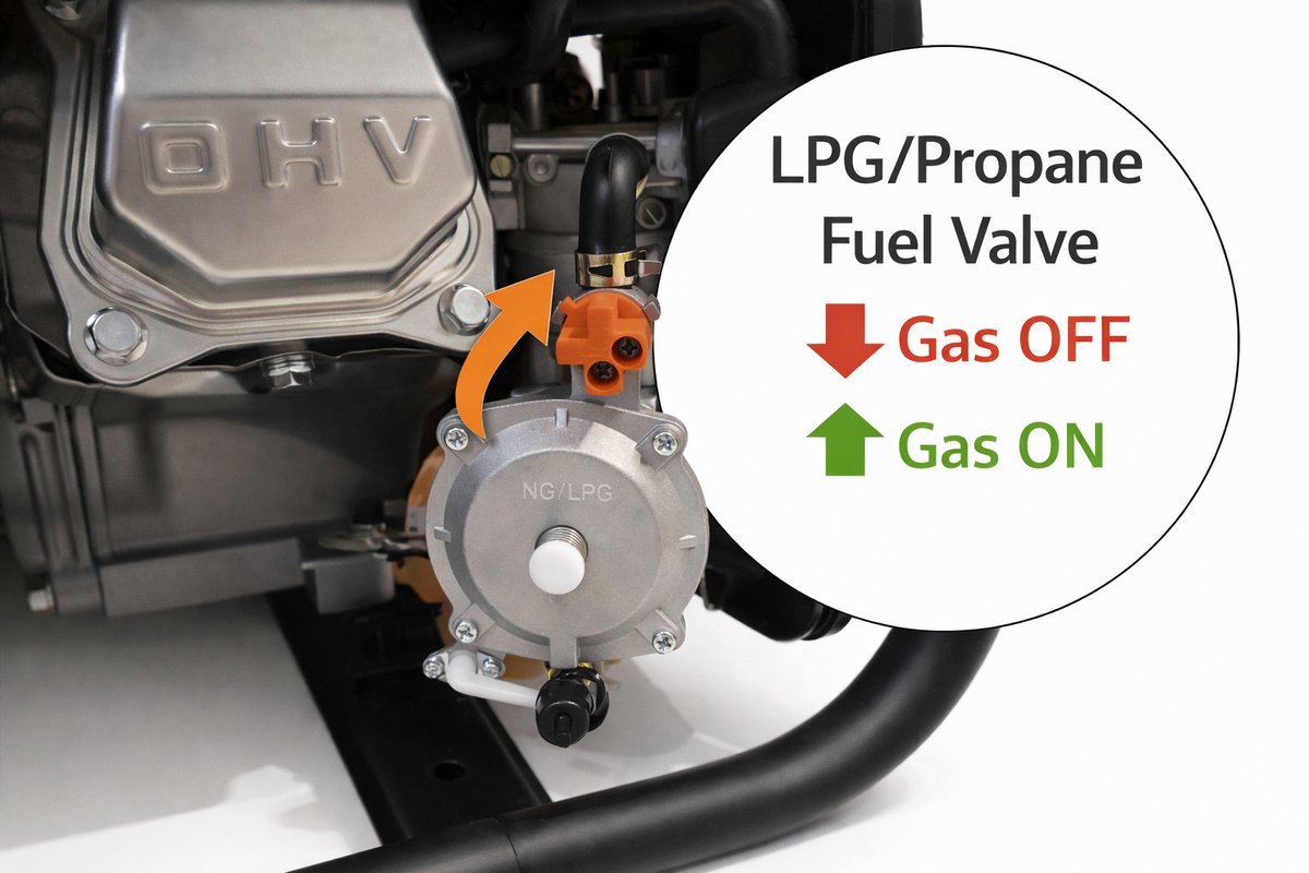 Huttenberg H8500W Generator – Dual Fuel (Benzine & LPG) – 2200W / 2500W Piek