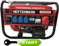 Huttenberg Stille Generator E-Start – Aggregaat 2500W | Benzine | Noodstroom